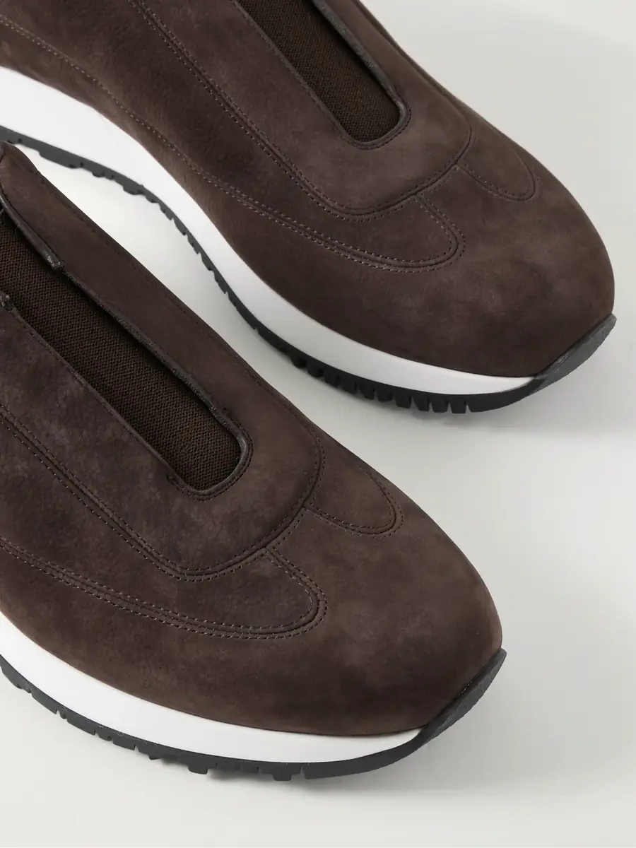 John Lobb Lift Nubuck Slip-On Sneakers - Men | Thumbnail 6