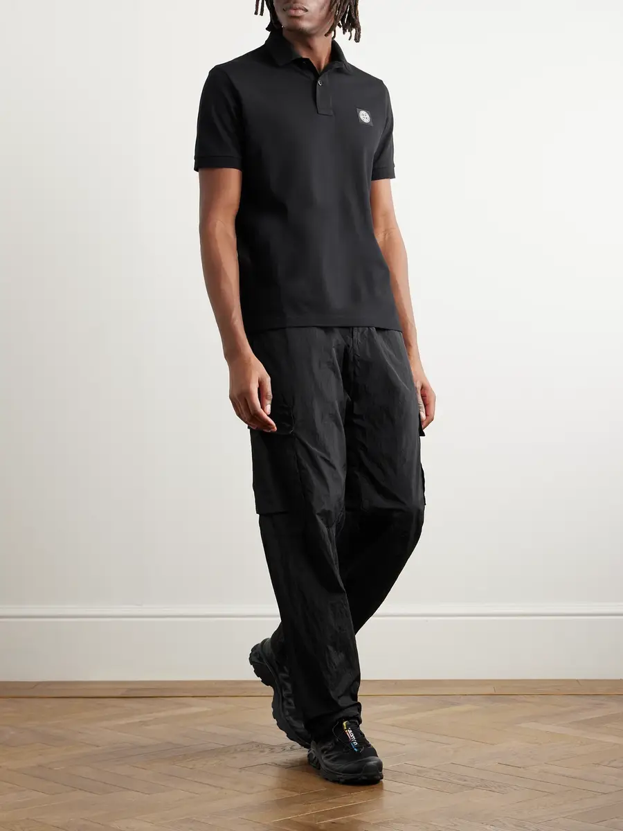 Stone Island Stretch Cotton-Piqué Polo Shirt - Men | Thumbnail 2 Stone Island Stretch Cotton-Piqué Polo Shirt - Men | Thumbnail 2