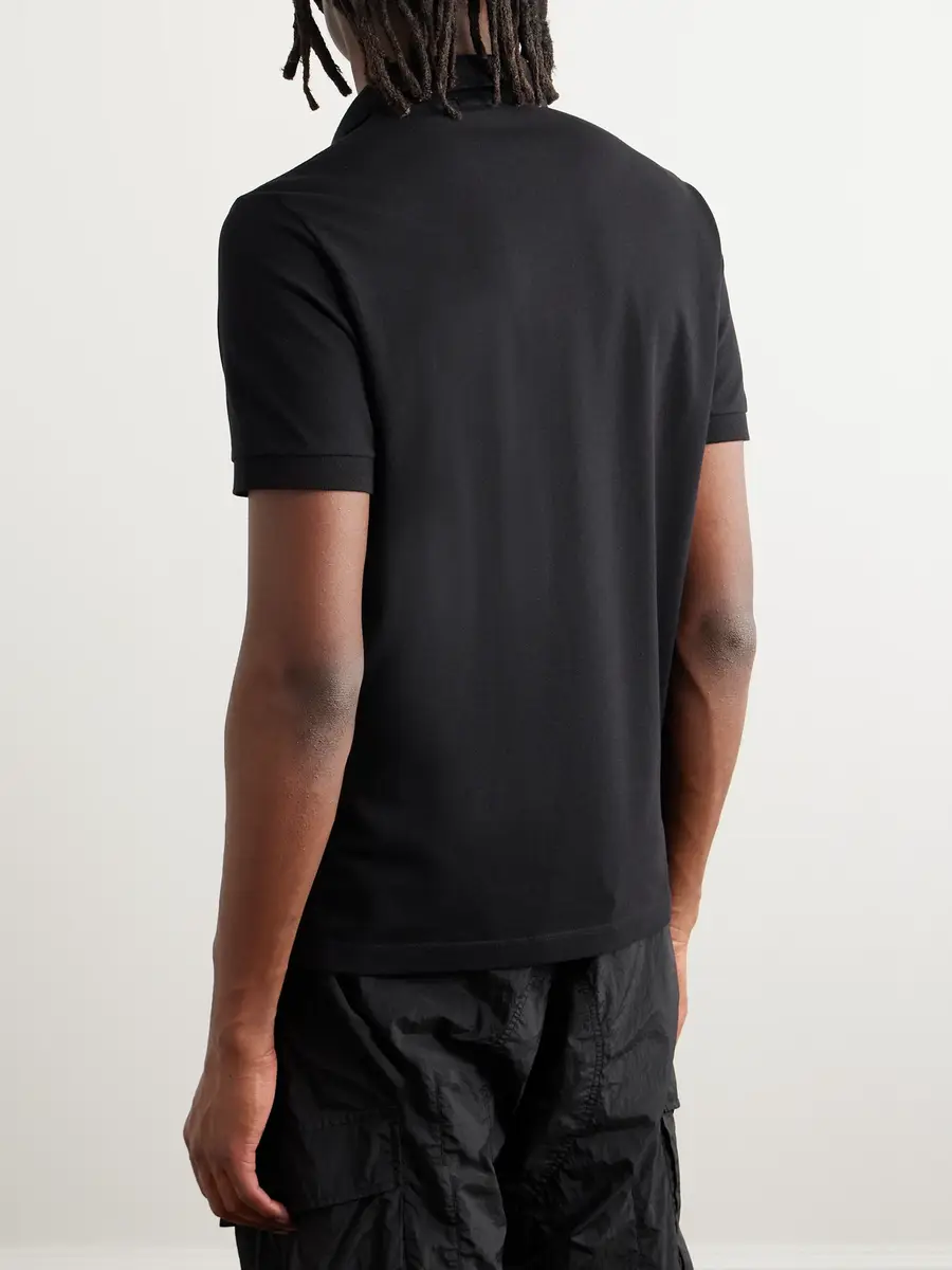 Stone Island Stretch Cotton-Piqué Polo Shirt - Men | Thumbnail 3 Stone Island Stretch Cotton-Piqué Polo Shirt - Men | Thumbnail 3