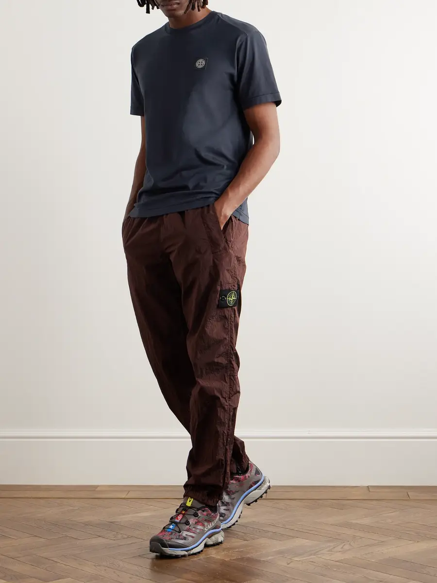 Stone Island Garment-Dyed Cotton-Jersey T-Shirt - Men | Thumbnail 2