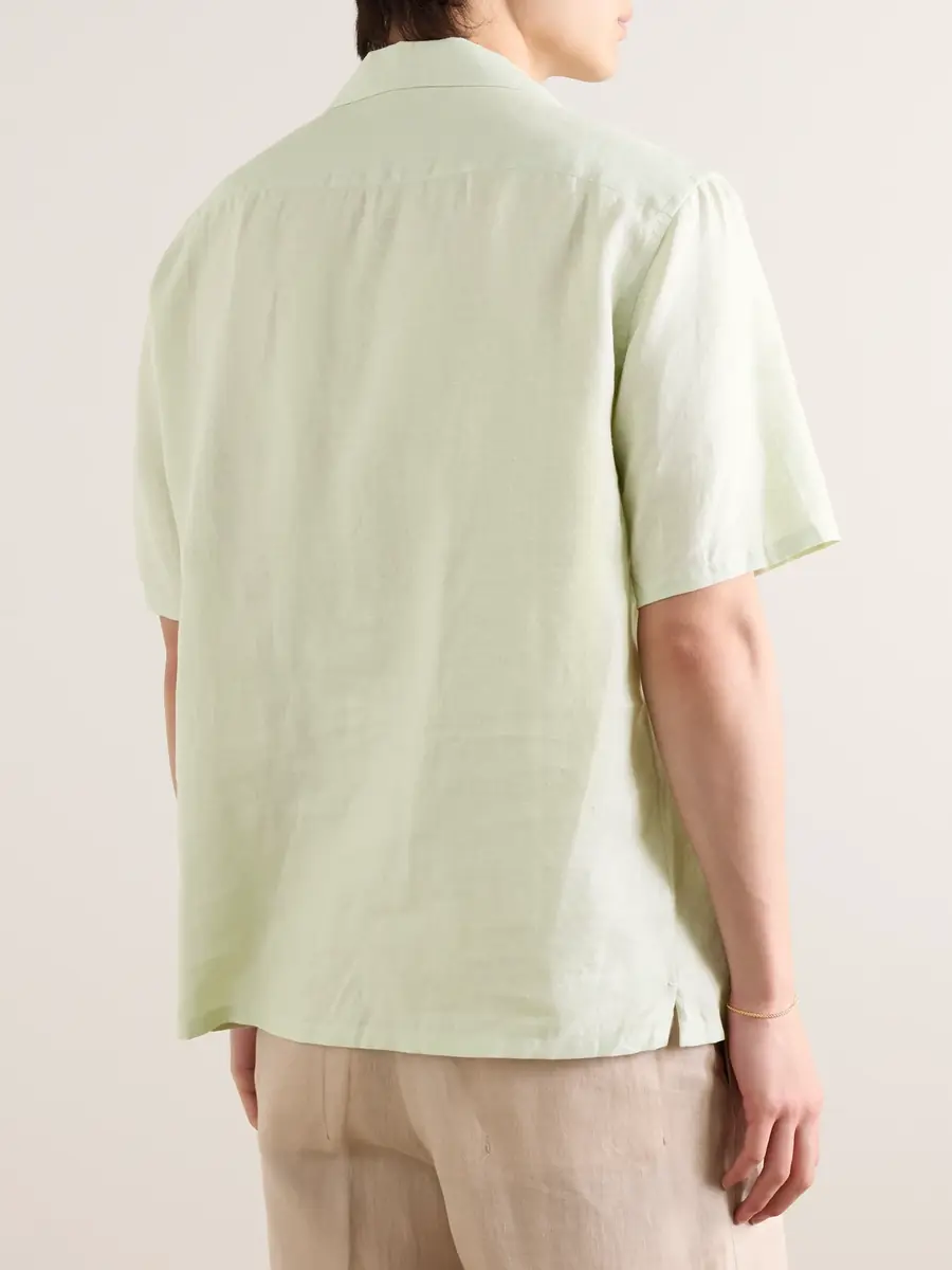 Zegna Camp-Collar Oasi Linen Shirt - Men | Thumbnail 3 Zegna Camp-Collar Oasi Linen Shirt - Men | Thumbnail 3