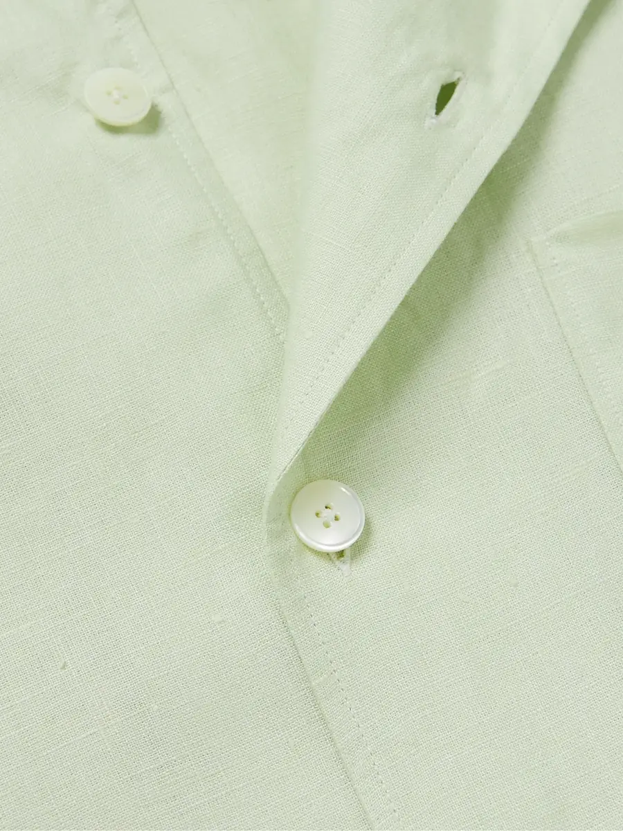 Zegna Camp-Collar Oasi Linen Shirt - Men | Thumbnail 4 Zegna Camp-Collar Oasi Linen Shirt - Men | Thumbnail 4