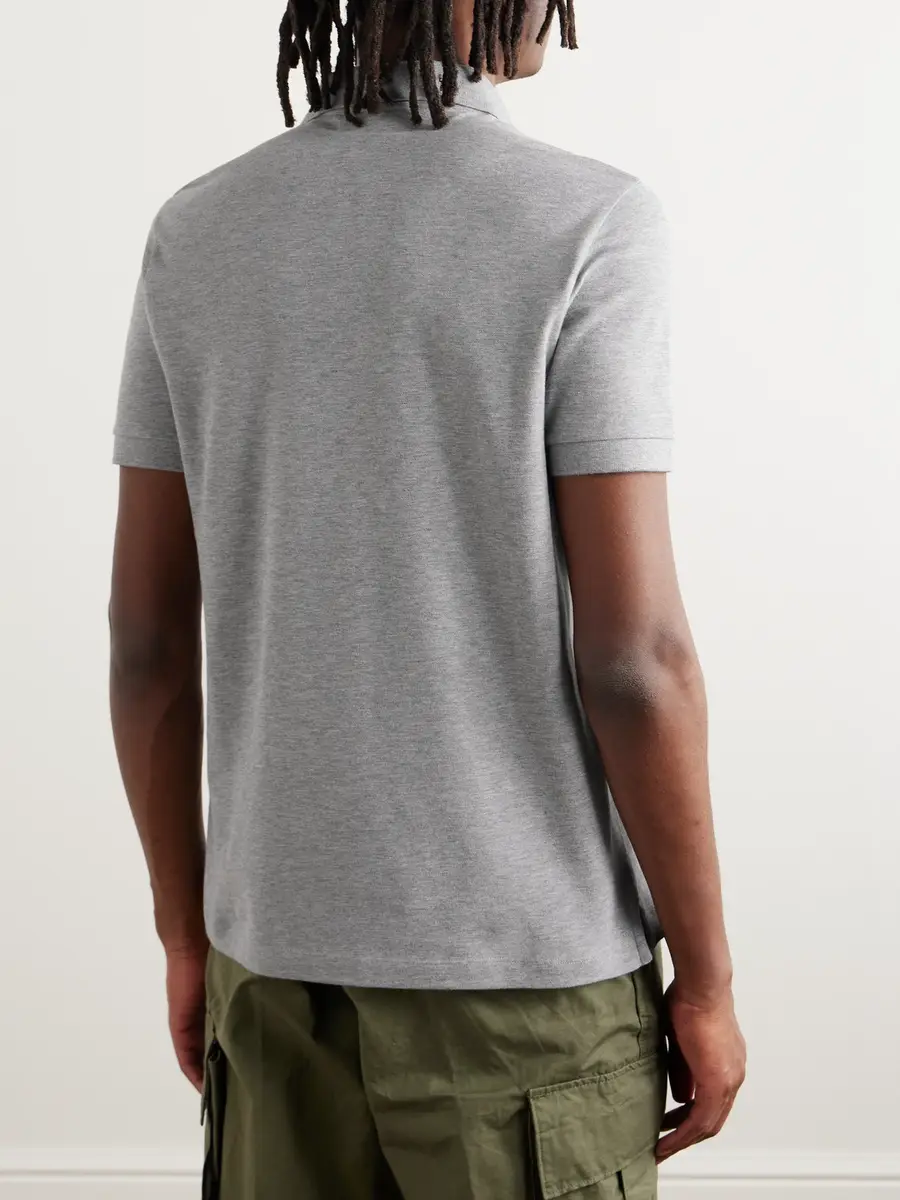 Stone Island Stretch Cotton-Piqué Polo Shirt - Men | Thumbnail 3