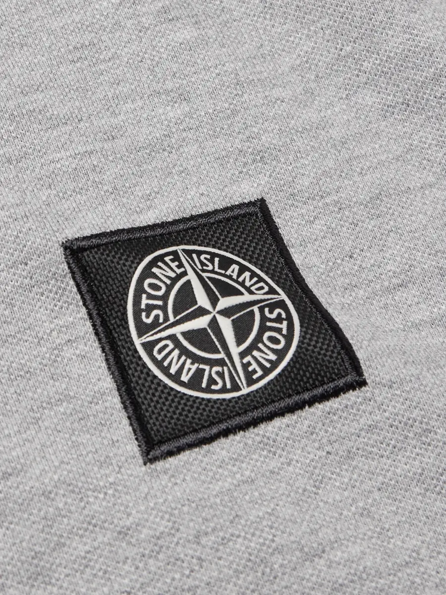 Stone Island Stretch Cotton-Piqué Polo Shirt - Men | Thumbnail 4