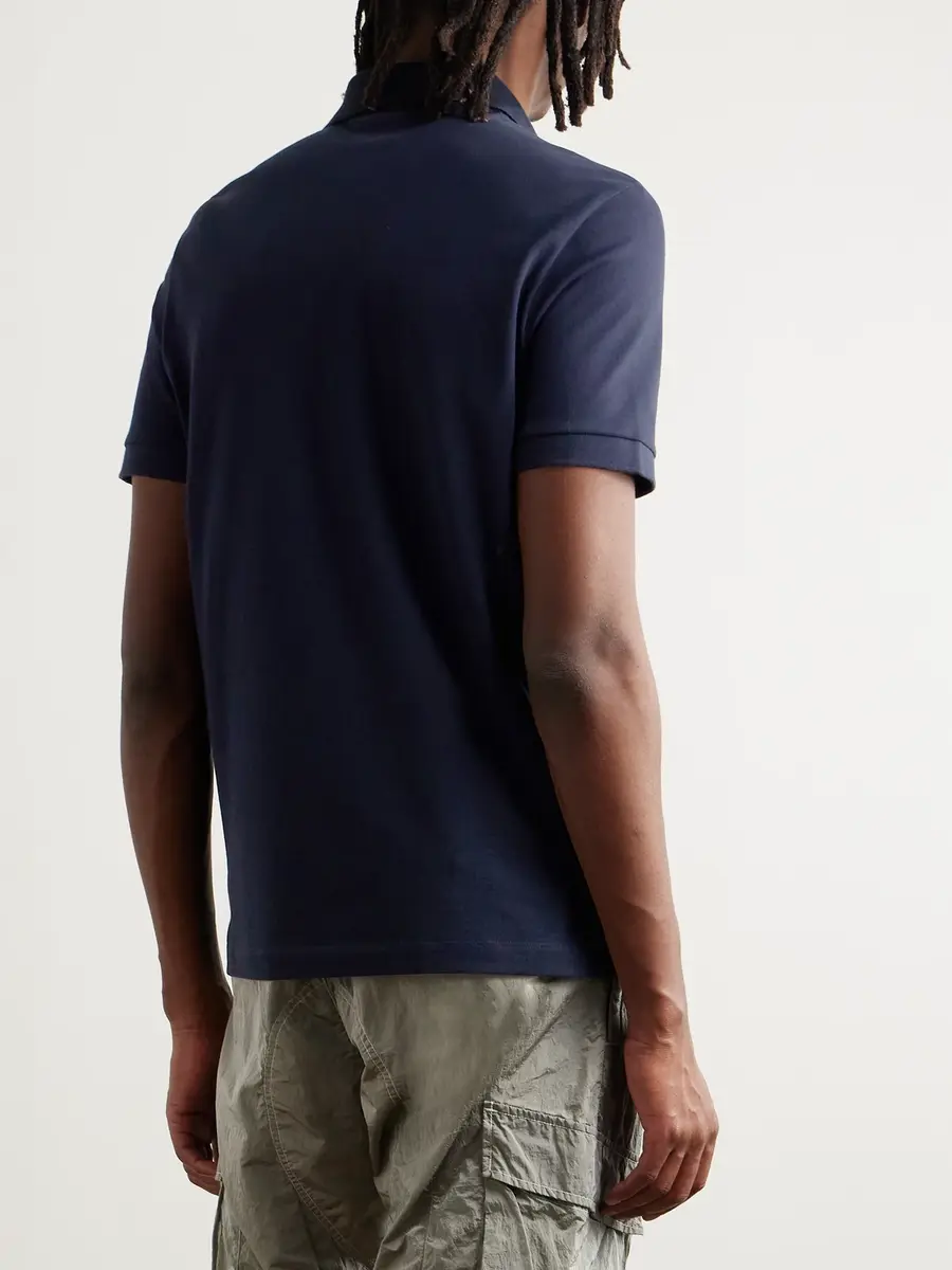 Stone Island Stretch Cotton-Piqué Polo Shirt - Men | Thumbnail 3