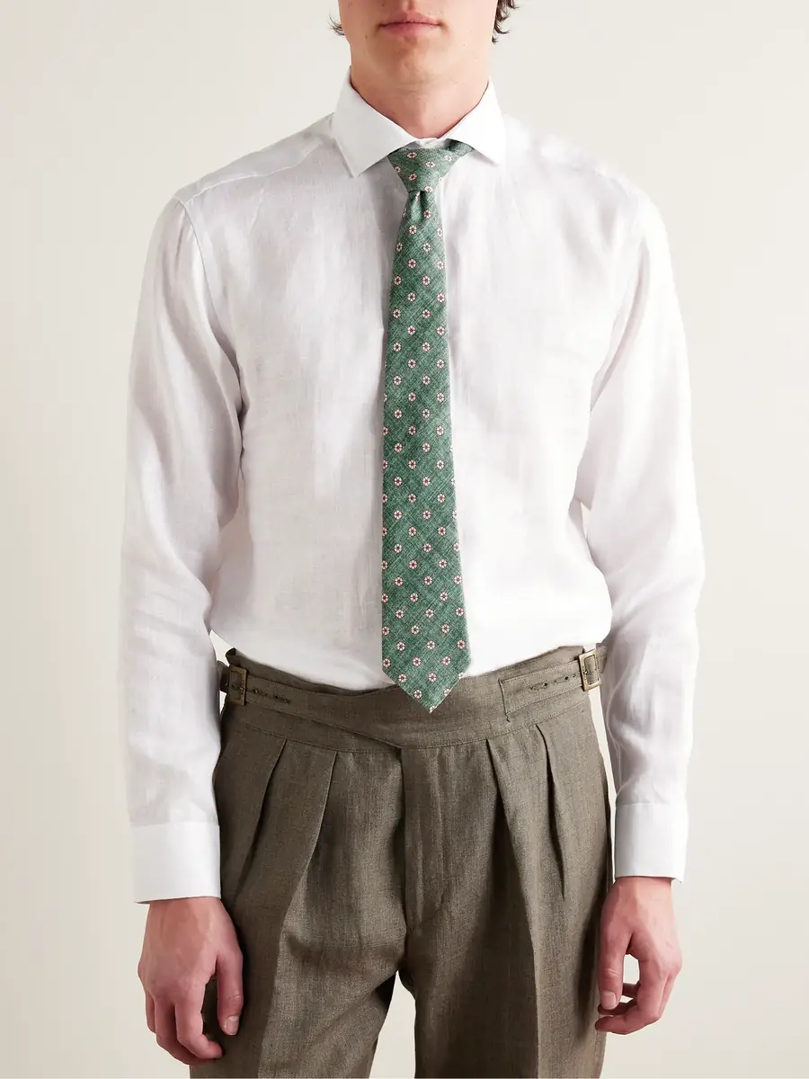 Favourbrook Bridford Cutaway-Collar Linen Shirt - Men | Thumbnail 2