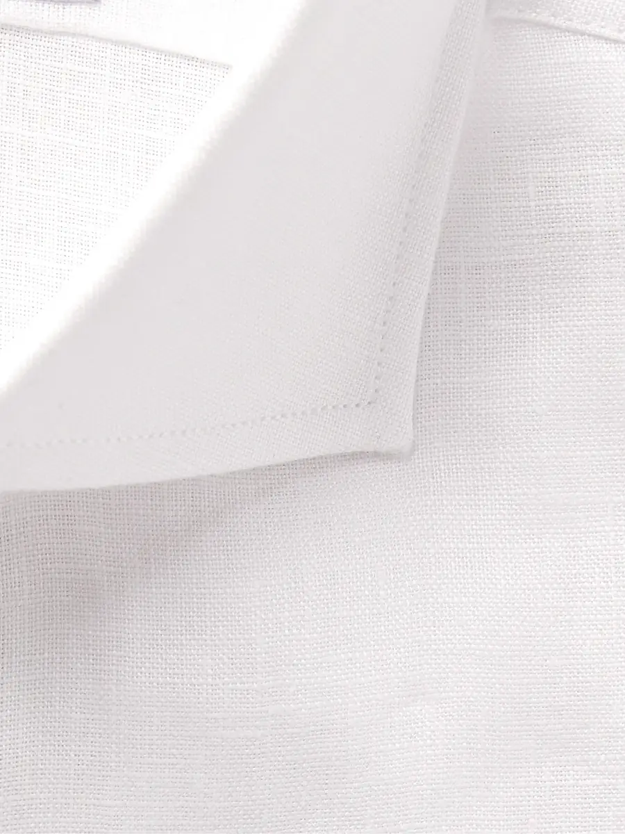 Favourbrook Bridford Cutaway-Collar Linen Shirt - Men | Thumbnail 4