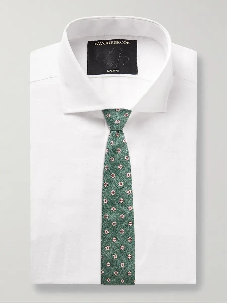 Favourbrook Bridford Cutaway-Collar Linen Shirt - Men | Thumbnail 5