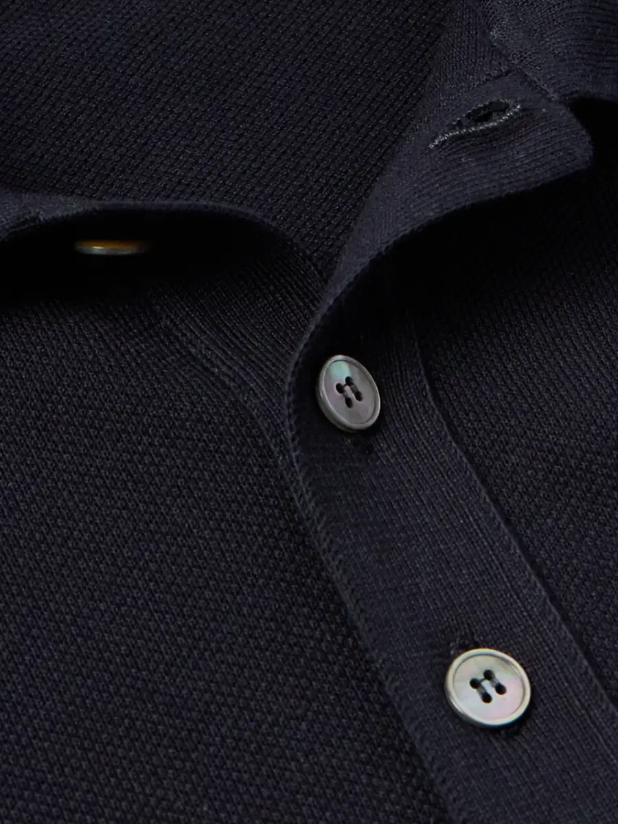Zegna Slim-Fit Cotton-Piqué Polo Shirt - Men | Thumbnail 4 Zegna Slim-Fit Cotton-Piqué Polo Shirt - Men | Thumbnail 4