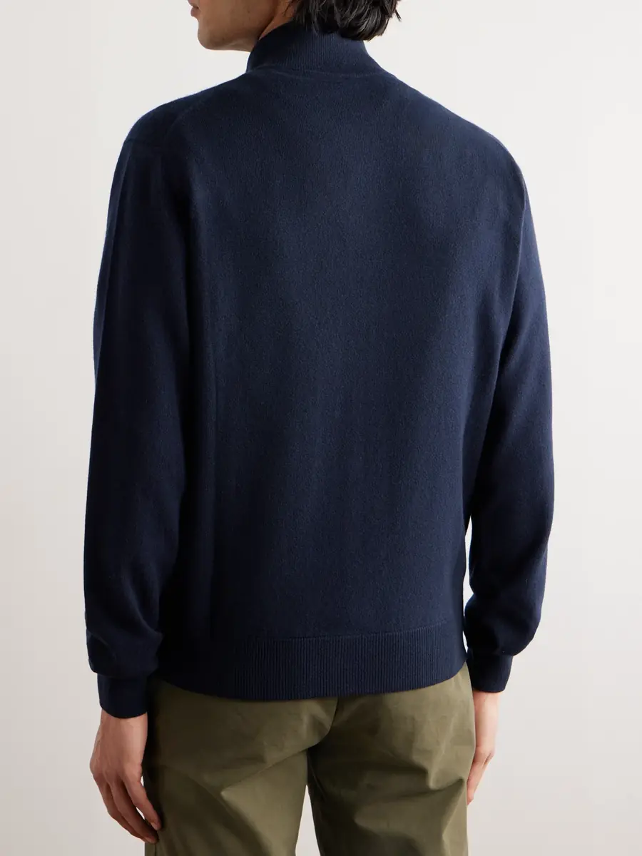 Loro Piana Ribbed Cashmere Zip-Up Sweater - Men | Thumbnail 4 Loro Piana Ribbed Cashmere Zip-Up Sweater - Men | Thumbnail 4