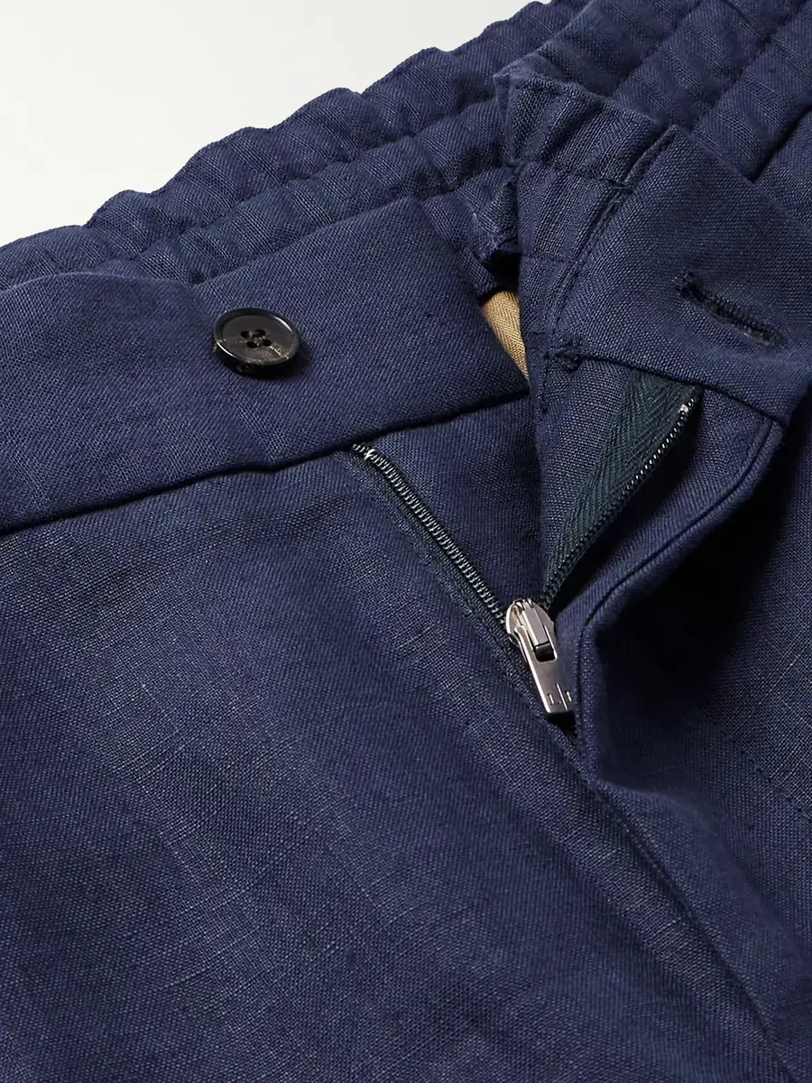 Loro Piana Tapered Linen Trousers - Men | Thumbnail 5 Loro Piana Tapered Linen Trousers - Men | Thumbnail 5