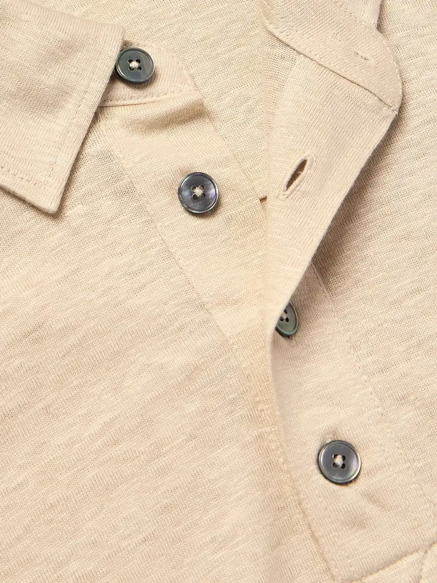 Zegna Slim-Fit Linen Polo Shirt - Men | Thumbnail 4 Zegna Slim-Fit Linen Polo Shirt - Men | Thumbnail 4