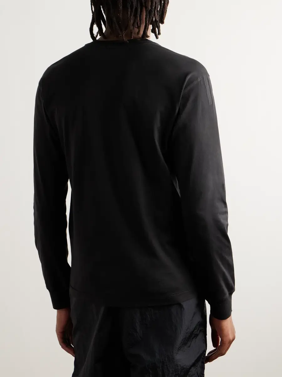 Stone Island Garment-Dyed Cotton-Jersey T-Shirt - Men | Thumbnail 4 Stone Island Garment-Dyed Cotton-Jersey T-Shirt - Men | Thumbnail 4