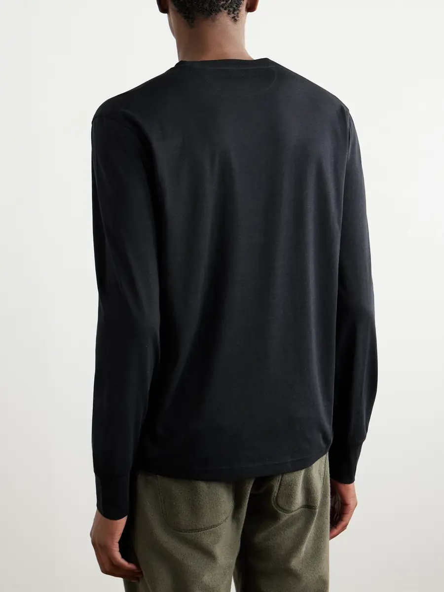 Tom Ford Slim-Fit Lyocell and Cotton-Blend Jersey T-Shirt - Men | Thumbnail 3