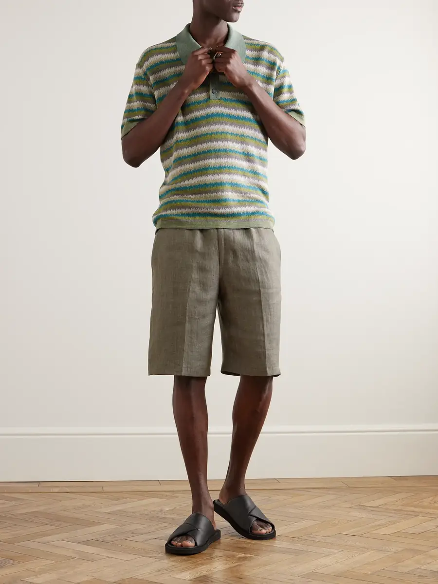 PIACENZA 1733 Tapered Linen-Twill Bermuda Shorts - Men | Thumbnail 2 PIACENZA 1733 Tapered Linen-Twill Bermuda Shorts - Men | Thumbnail 2