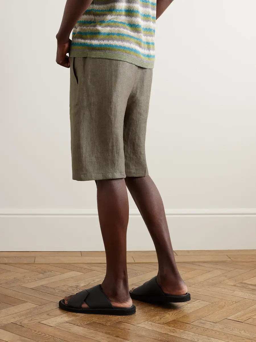 PIACENZA 1733 Tapered Linen-Twill Bermuda Shorts - Men | Thumbnail 3 PIACENZA 1733 Tapered Linen-Twill Bermuda Shorts - Men | Thumbnail 3