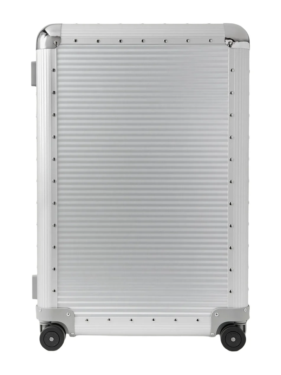 Bank Spinner 76cm Rubber-Trimmed Aluminium Suitcase - Men Bank Spinner 76cm Rubber-Trimmed Aluminium Suitcase - Men