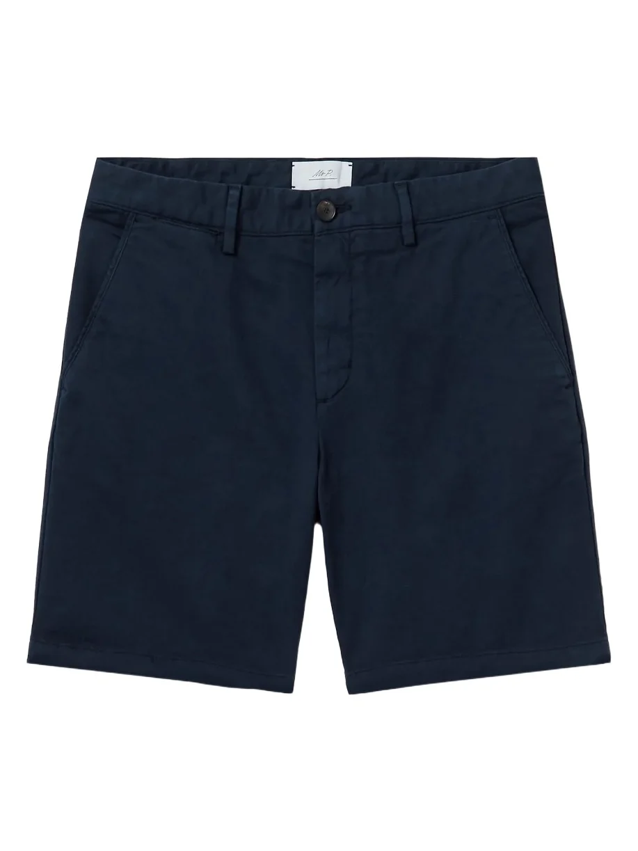 Straight-Leg Garment-Dyed Cotton-Blend Twill Bermuda Shorts - Men