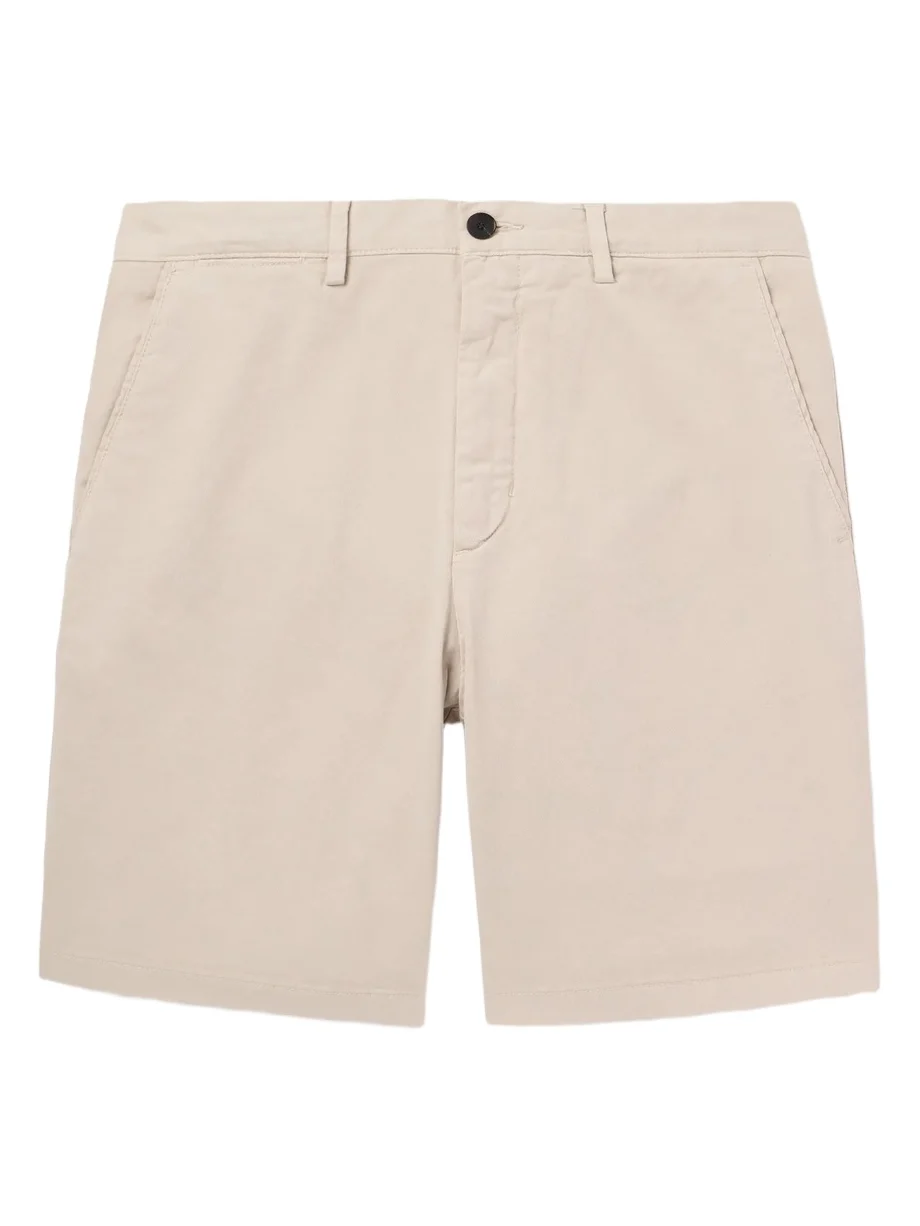 Straight-Leg Garment-Dyed Cotton-Blend Twill Bermuda Shorts - Men