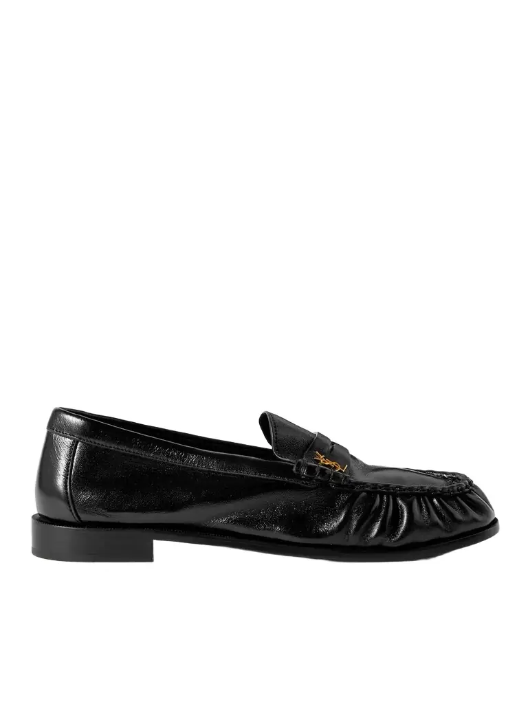 Saint Laurent Le Loafer Monogram Logo-Appliquéd Leather Penny Loafers - Men | Image 1 Saint Laurent Le Loafer Monogram Logo-Appliquéd Leather Penny Loafers - Men | Image 1