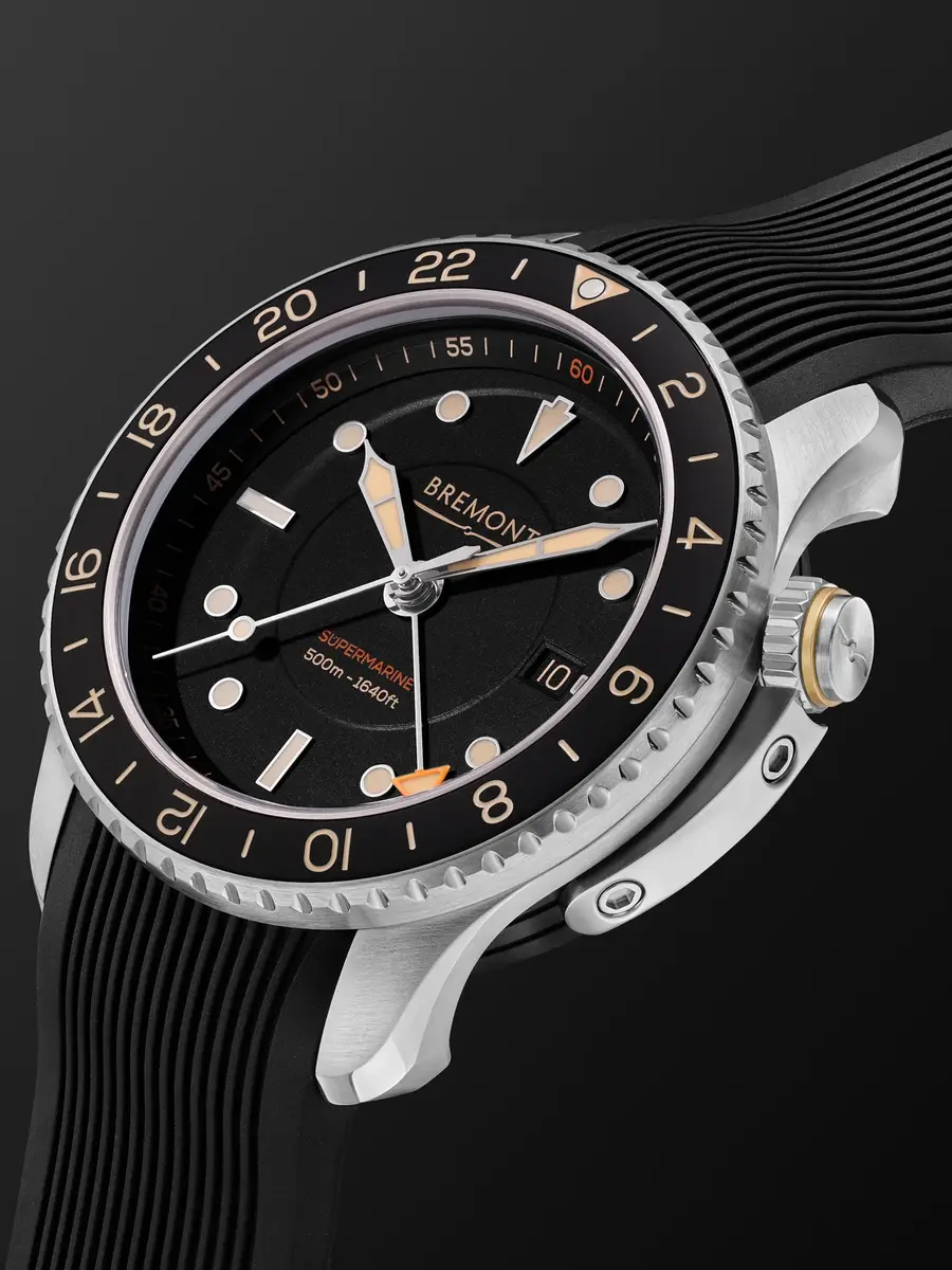 Bremont Supermarine S502 Automatic GMT Stainless Steel Watch, Ref. S502-BK-R-S - Men | Thumbnail 3