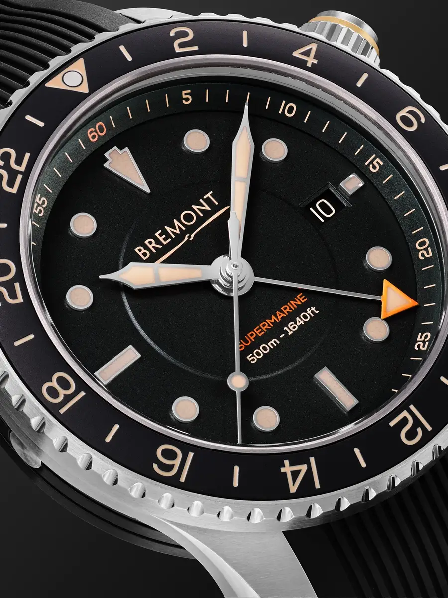 Bremont Supermarine S502 Automatic GMT Stainless Steel Watch, Ref. S502-BK-R-S - Men | Thumbnail 5