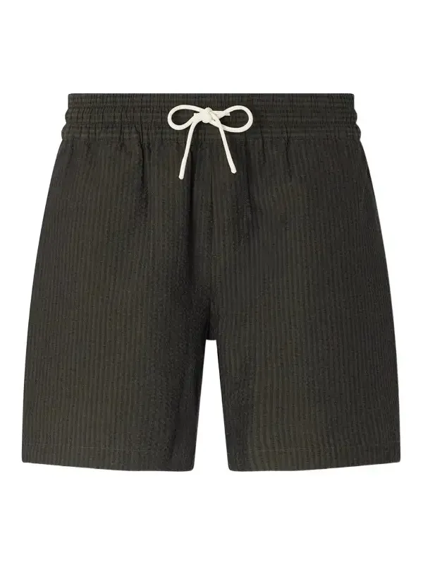Portuguese Flannel Atlantico Straight-Leg Cotton-Seersucker Drawstring Shorts - Men