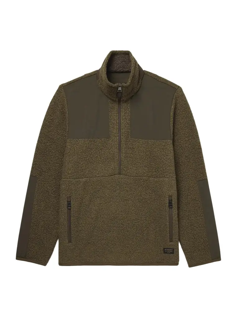 Purdey Shell-Trimmed Bouclé Half-Zip Jacket - Men | Image 1 Purdey Shell-Trimmed Bouclé Half-Zip Jacket - Men | Image 1