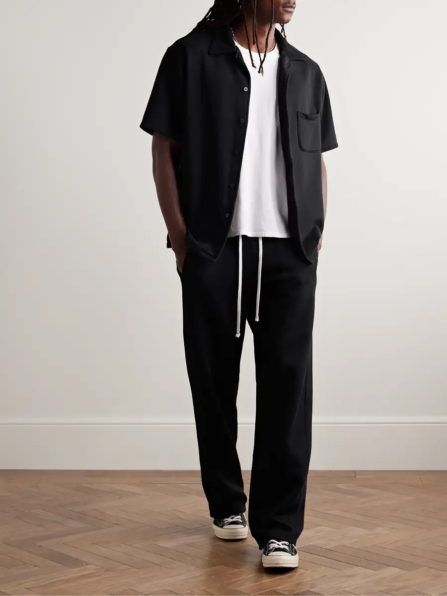 Les Tien Heavyweight Structured-Fleece Cotton-Jersey Sweatpants - Men | Thumbnail 2 Les Tien Heavyweight Structured-Fleece Cotton-Jersey Sweatpants - Men | Thumbnail 2
