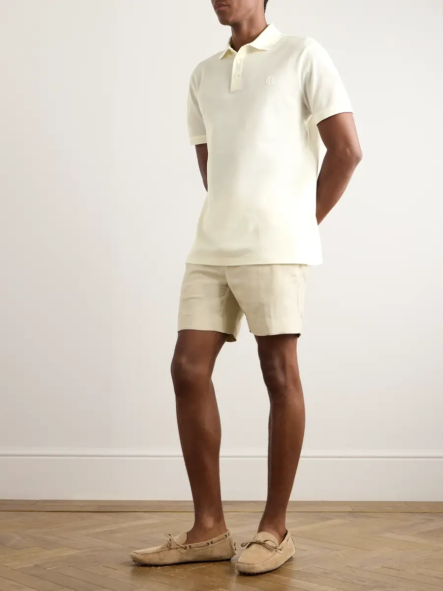 Ralph Lauren Purple Label Logo-Embroidered Mercerised Cotton-Piqué Polo Shirt - Men | Thumbnail 2 Ralph Lauren Purple Label Logo-Embroidered Mercerised Cotton-Piqué Polo Shirt - Men | Thumbnail 2
