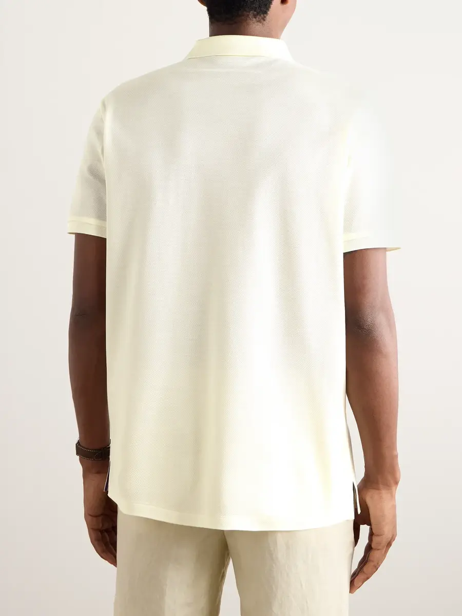 Ralph Lauren Purple Label Logo-Embroidered Mercerised Cotton-Piqué Polo Shirt - Men | Thumbnail 3 Ralph Lauren Purple Label Logo-Embroidered Mercerised Cotton-Piqué Polo Shirt - Men | Thumbnail 3