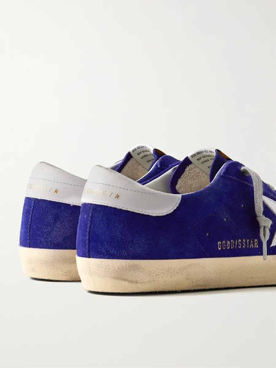 Golden Goose Super-Star Distressed Leather-Trimmed Suede Sneakers - Men | Thumbnail 5 Golden Goose Super-Star Distressed Leather-Trimmed Suede Sneakers - Men | Thumbnail 5
