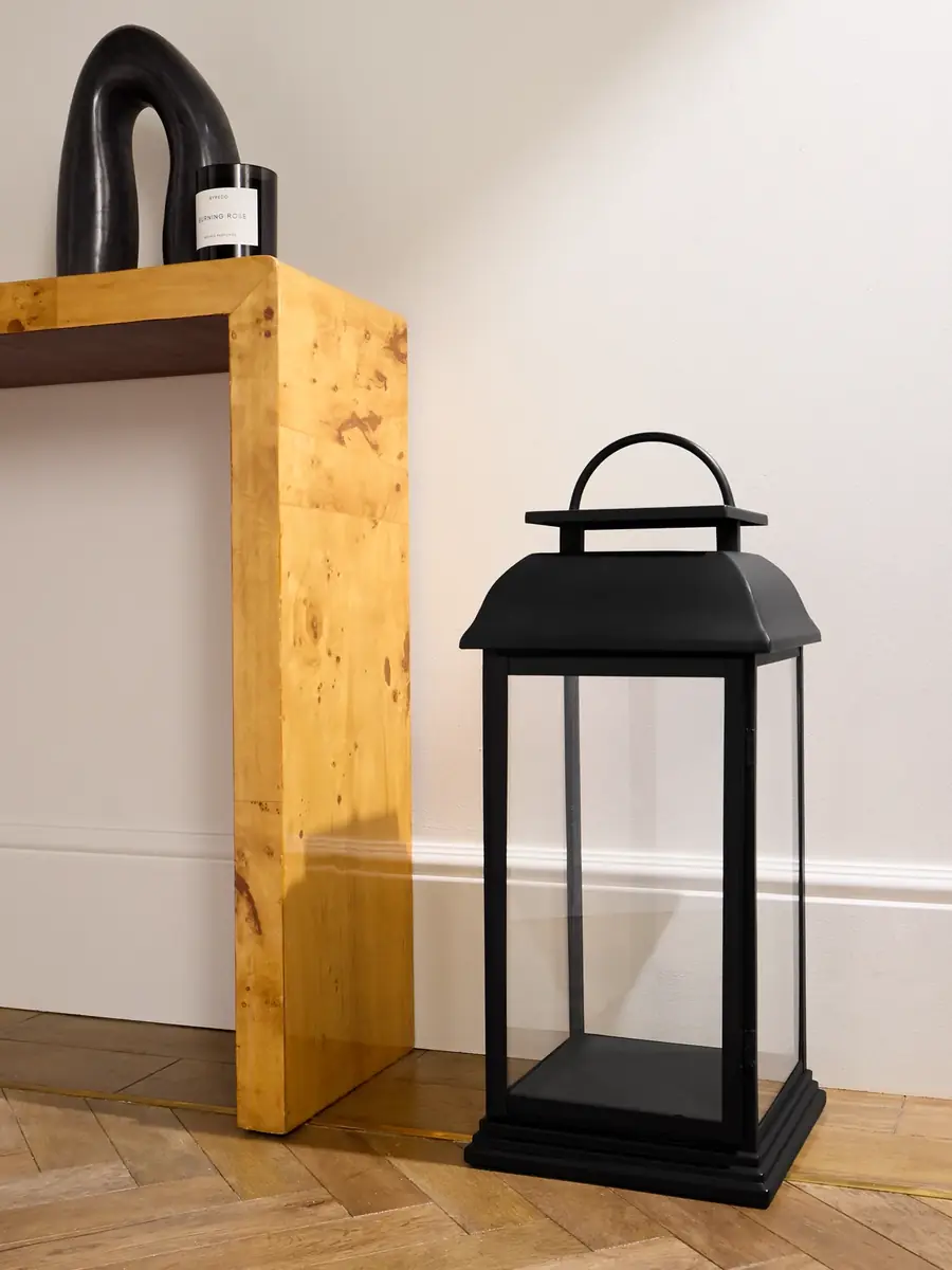 Soho Home Fulton Metal and Glass Lantern - Men | Thumbnail 2 Soho Home Fulton Metal and Glass Lantern - Men | Thumbnail 2
