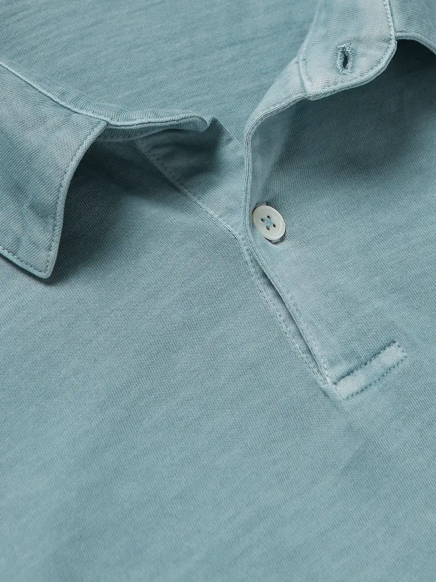 James Perse Supima Cotton-Jersey Polo Shirt - Men | Thumbnail 4 James Perse Supima Cotton-Jersey Polo Shirt - Men | Thumbnail 4