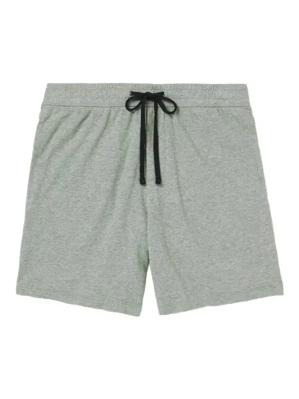 James Perse Straight-Leg Garment-Dyed Cotton-Jersey Drawstring Shorts - Men