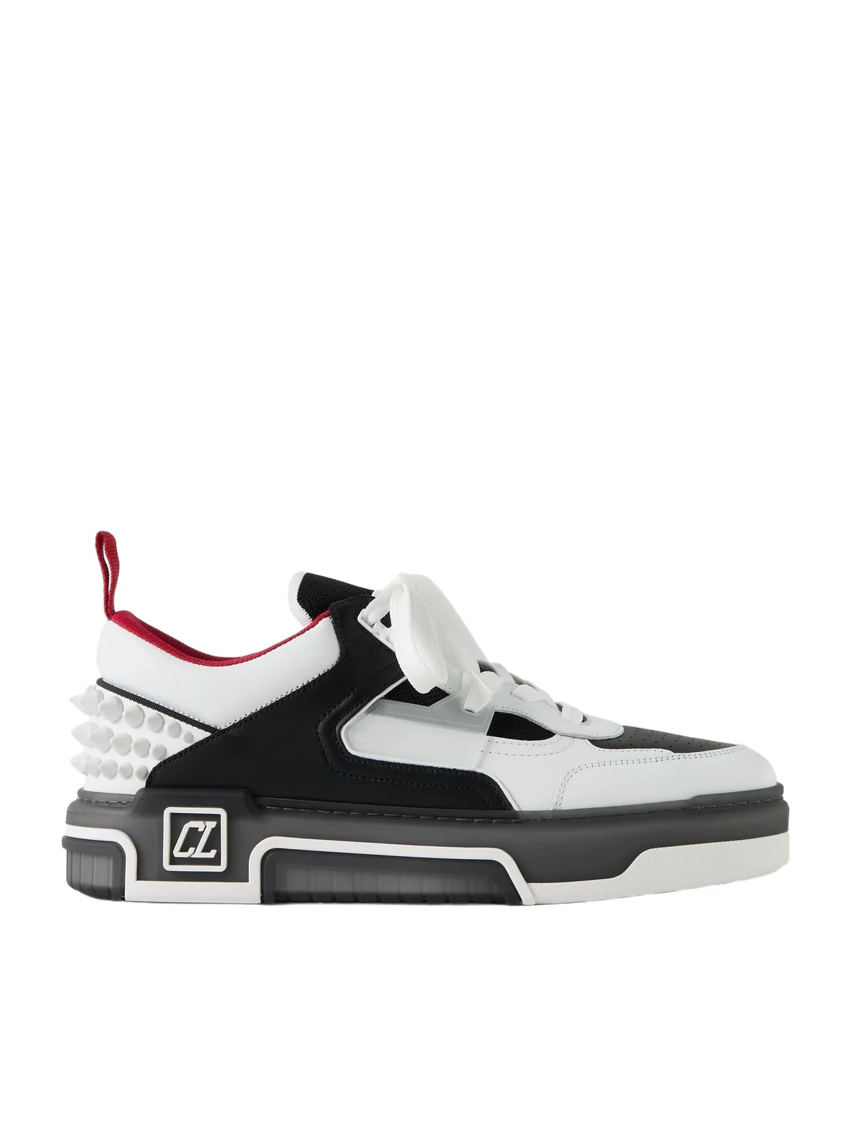 Christian Louboutin Astroloubi Spiked Leather and Mesh Sneakers - Men