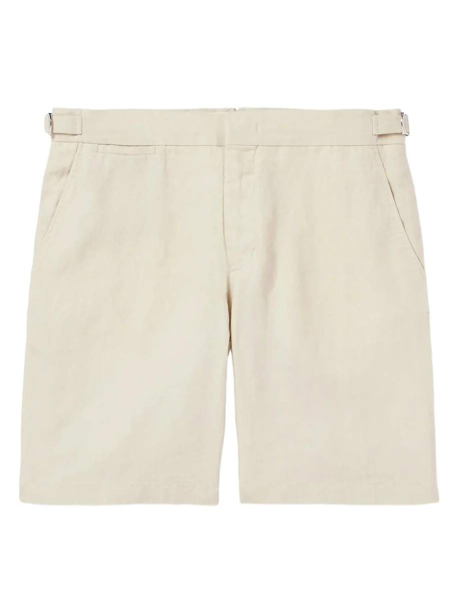 Norwich Straight-Leg Linen Shorts - Men