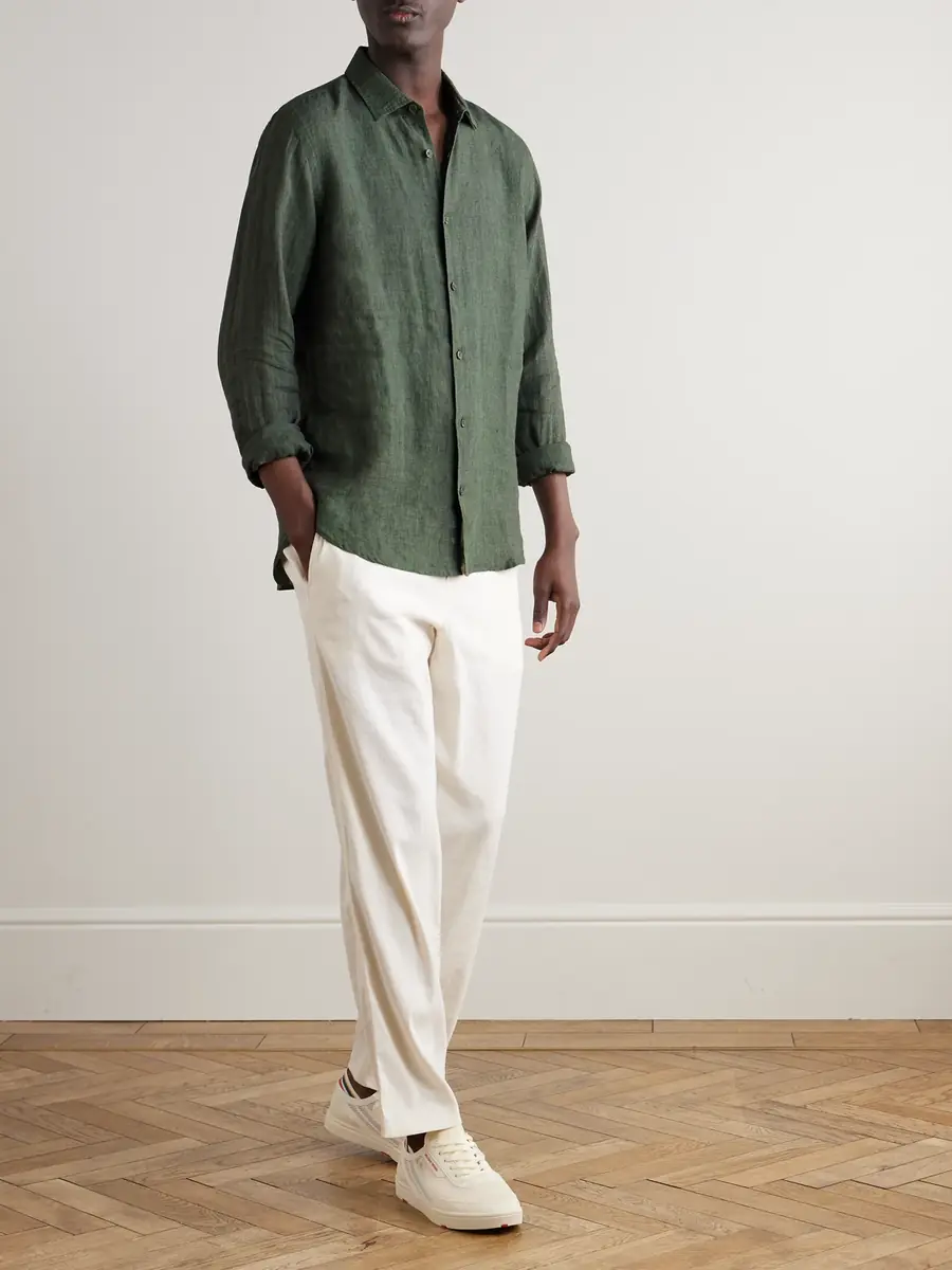 Orlebar Brown Giles Linen Shirt - Men | Thumbnail 2