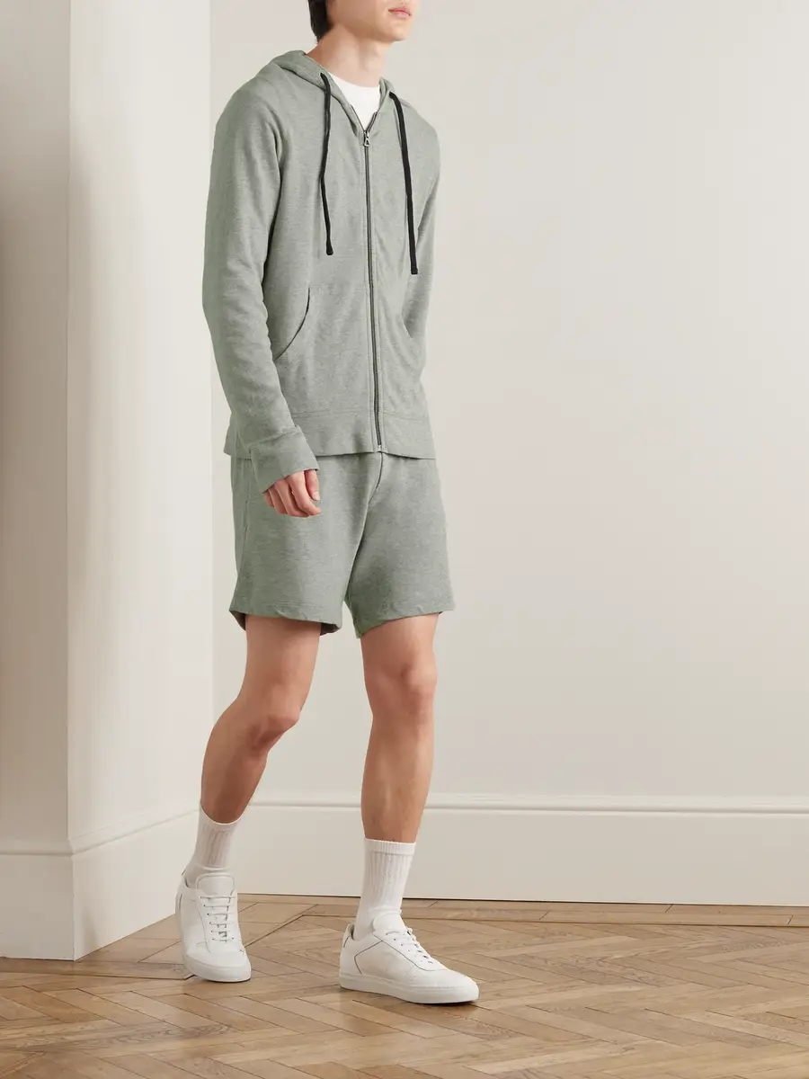 James Perse Cotton-Jersey Zip-Up Hoodie - Men | Thumbnail 2 James Perse Cotton-Jersey Zip-Up Hoodie - Men | Thumbnail 2