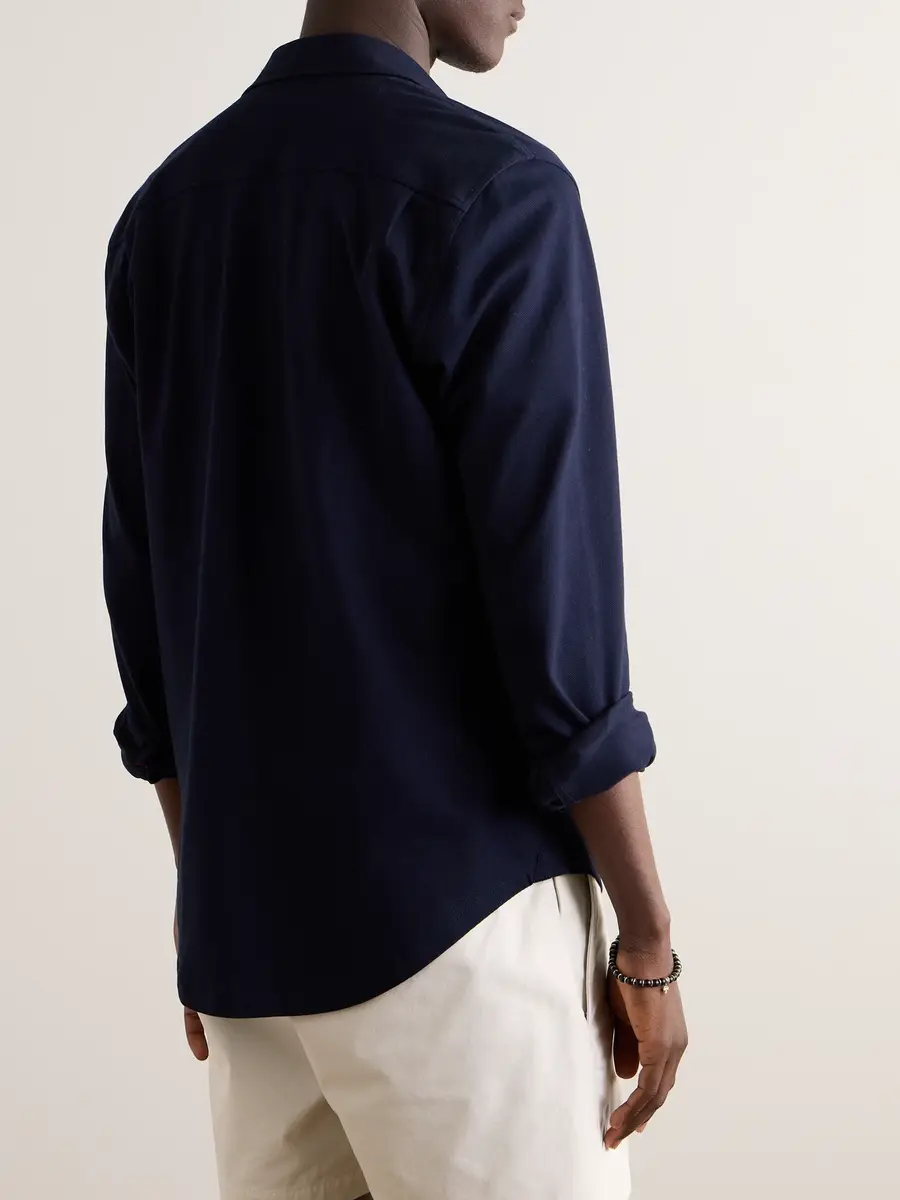 Orlebar Brown Giles Cotton-Piqué Shirt - Men | Thumbnail 3 Orlebar Brown Giles Cotton-Piqué Shirt - Men | Thumbnail 3