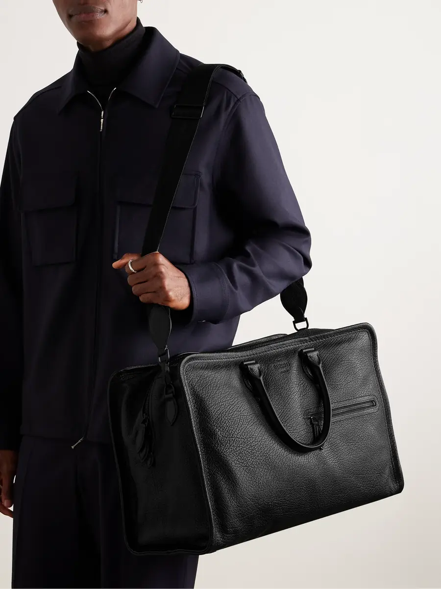 Berluti Overnight Full-Grain Leather Weekend Bag - Men | Thumbnail 6
