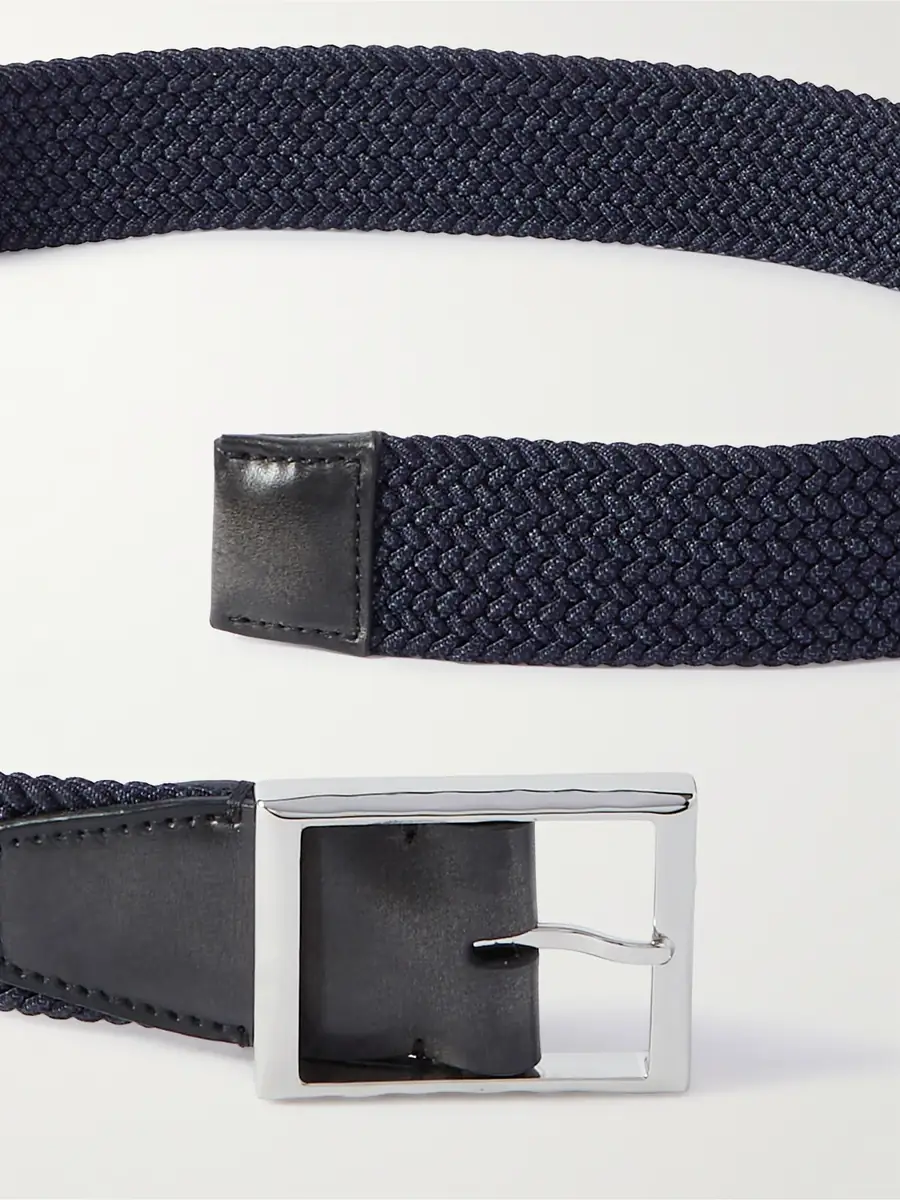 Berluti 3.5cm Leather-Trimmed Braided Woven Belt - Men | Thumbnail 2
