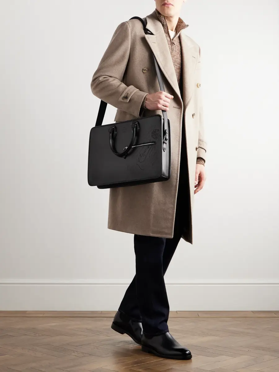 Berluti 1 Jour Neo Scritto Venezia Leather Briefcase - Men | Thumbnail 2 Berluti 1 Jour Neo Scritto Venezia Leather Briefcase - Men | Thumbnail 2
