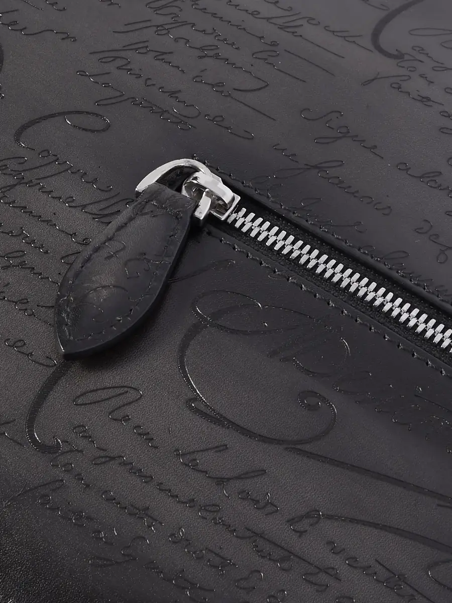 Berluti Nino Scritto Venezia Leather Pouch - Men | Thumbnail 4