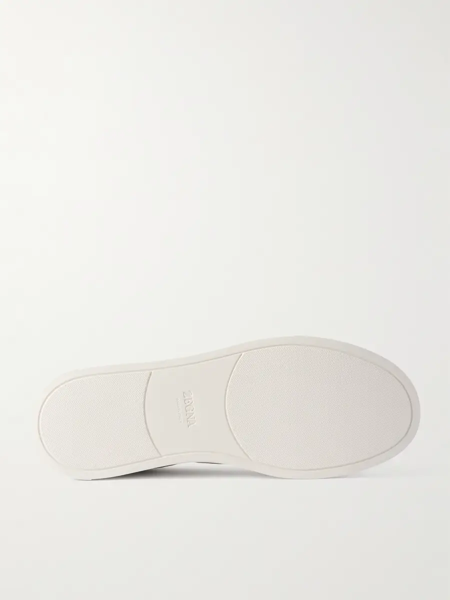 Zegna Triple Stitch Full-Grain Leather and Suede Sneakers - Men | Thumbnail 3 Zegna Triple Stitch Full-Grain Leather and Suede Sneakers - Men | Thumbnail 3