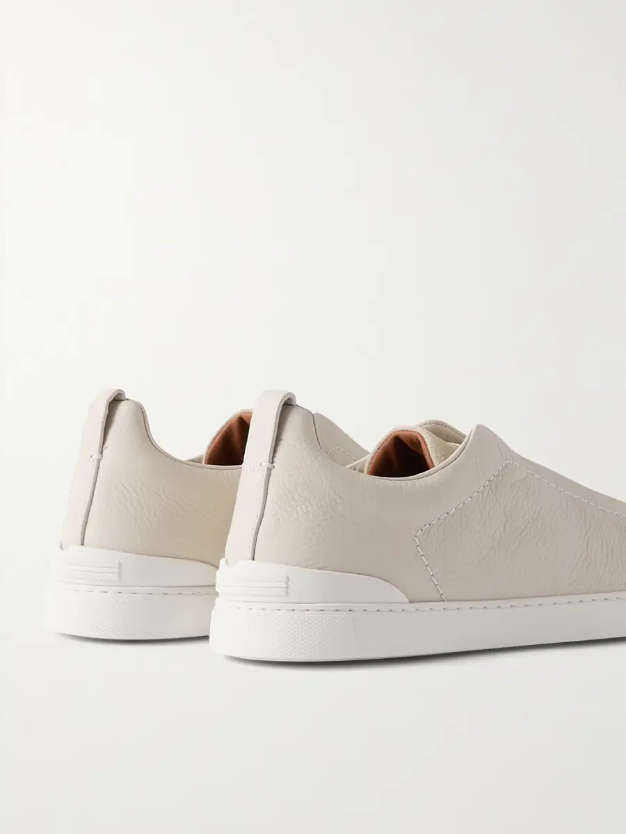 Zegna Triple Stitch Full-Grain Leather and Suede Sneakers - Men | Thumbnail 5 Zegna Triple Stitch Full-Grain Leather and Suede Sneakers - Men | Thumbnail 5