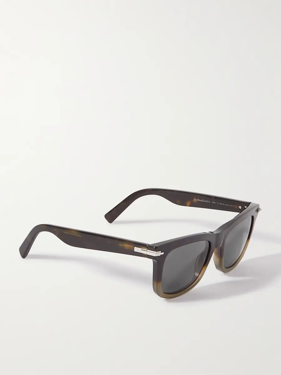 DIOR Eyewear DiorBlackSuit S11I Havana Geometric Acetate Sunglasses - Men | Thumbnail 4 DIOR Eyewear DiorBlackSuit S11I Havana Geometric Acetate Sunglasses - Men | Thumbnail 4