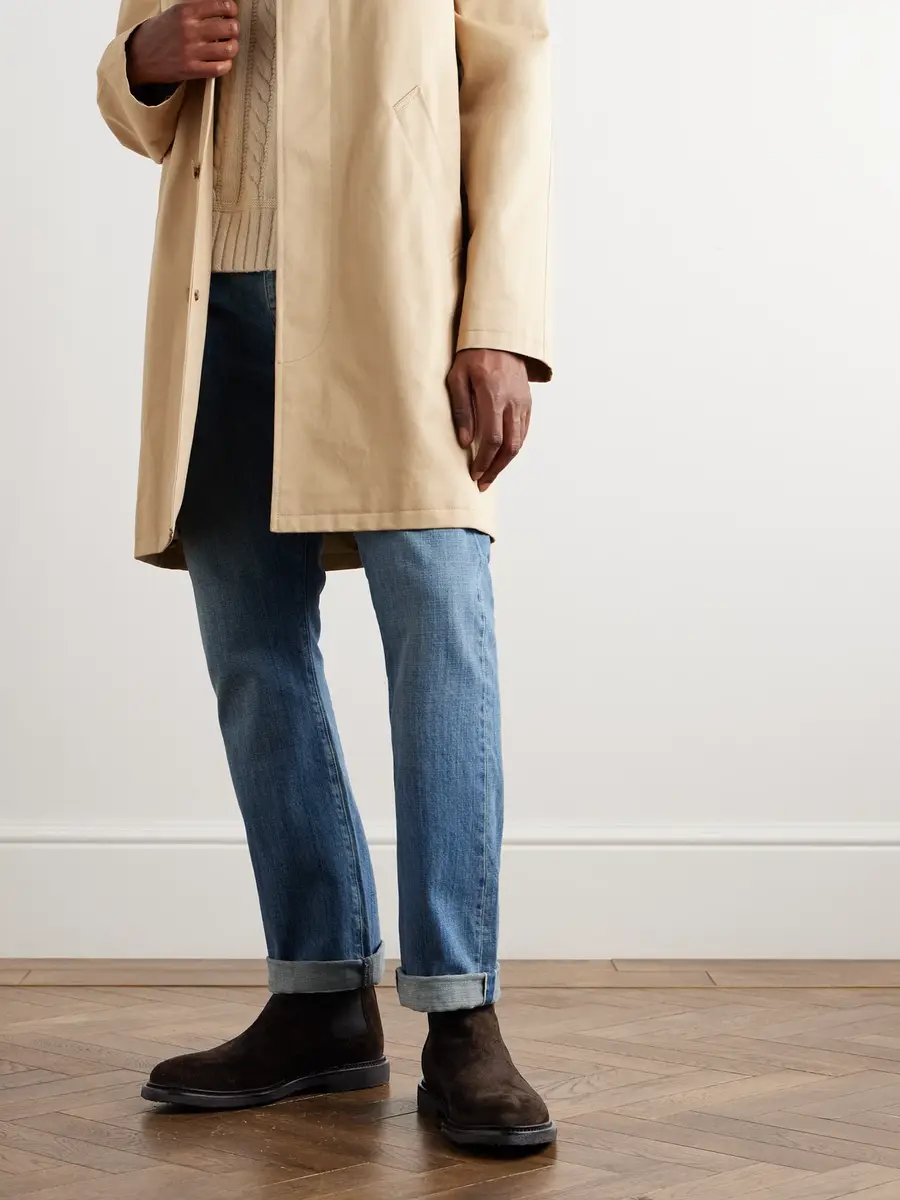 Common Projects Waxed-Suede Chelsea Boots - Men | Thumbnail 2