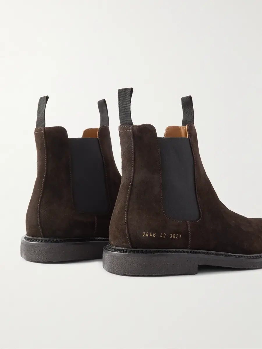 Common Projects Waxed-Suede Chelsea Boots - Men | Thumbnail 5