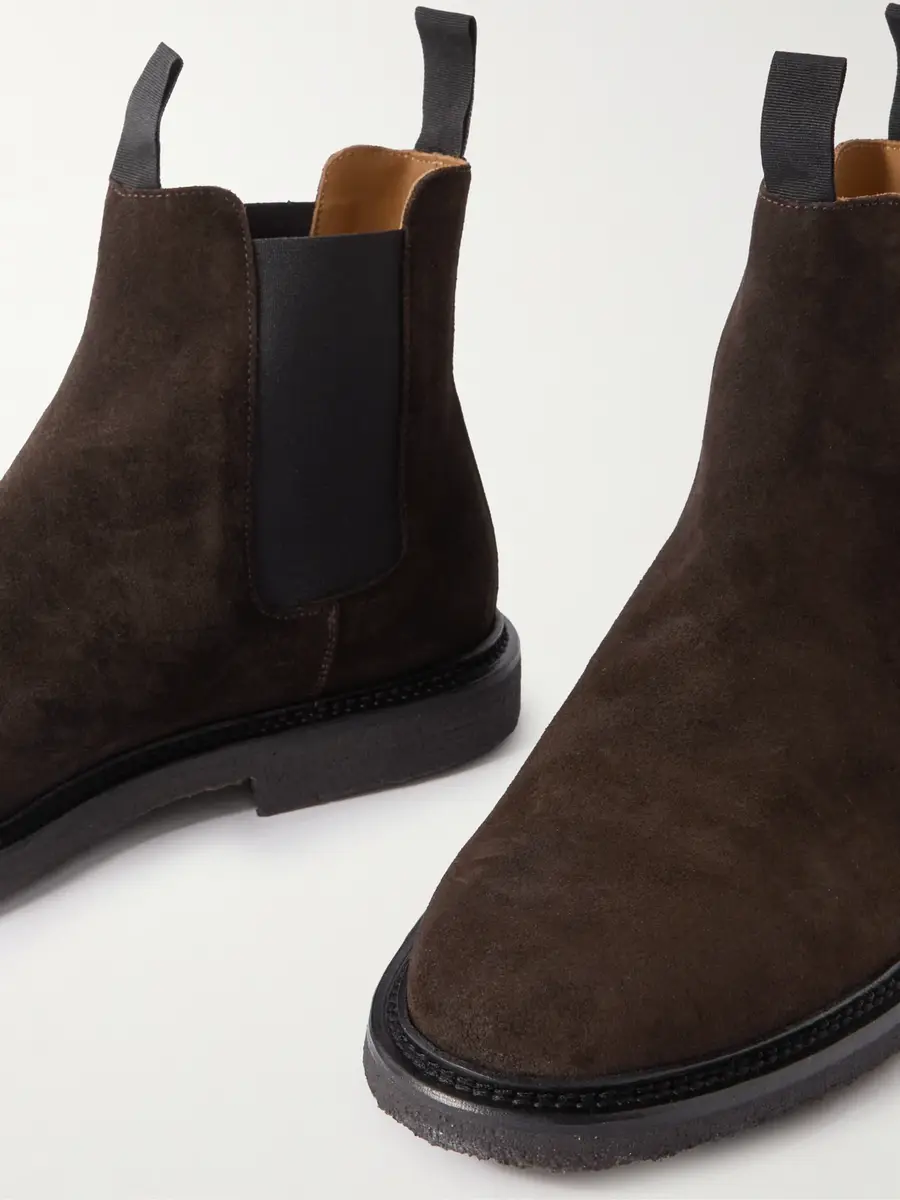 Common Projects Waxed-Suede Chelsea Boots - Men | Thumbnail 6
